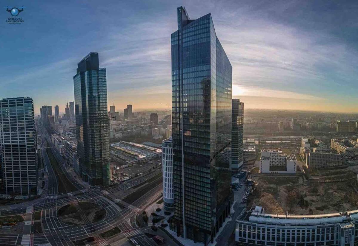 Super Apartment Yellow 2X Metro Fast Wifi 1 Gbs Netflix Panorama Miasta Warsaw Luaran gambar
