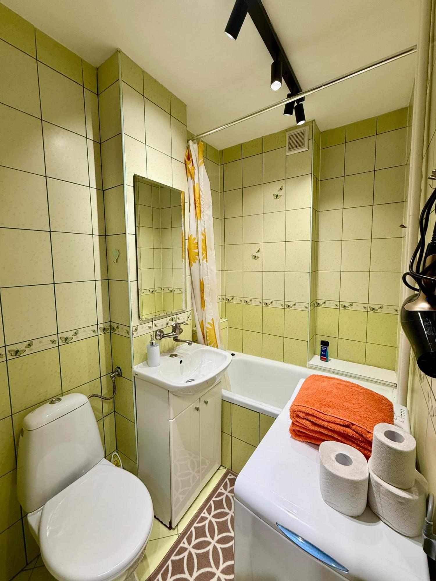 Super Apartment Yellow 2X Metro Fast Wifi 1 Gbs Netflix Panorama Miasta Warsaw Luaran gambar